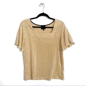 W5 | Anthro Striped Boat Neck Blouse